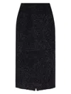 Balenciaga Cotton Tweed Knitted Midi Skirt