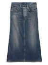 Balenciaga Knee-length Skirt With Pockets And Belt Loops In Blue