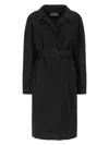Balenciaga Midnight Blue Cotton Overcoat