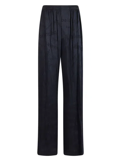 Balenciaga Women's Midnight Silk Pyjama Pant