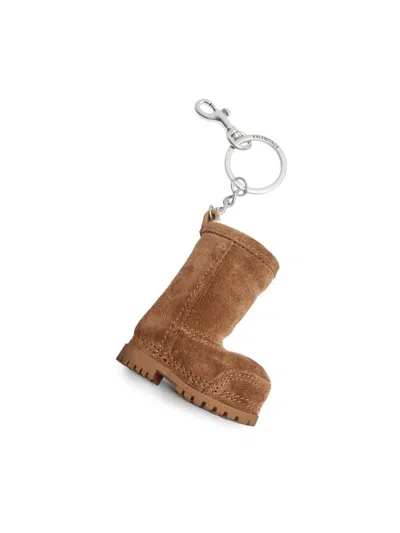 Balenciaga Women's Mini Alaska Boot Charm-keychain In Brown