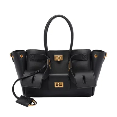 Balenciaga Women Mini Bel Air Carry All Bag In Black