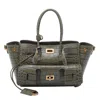 Balenciaga Women Mini Bel Air Carry All Bag In Green
