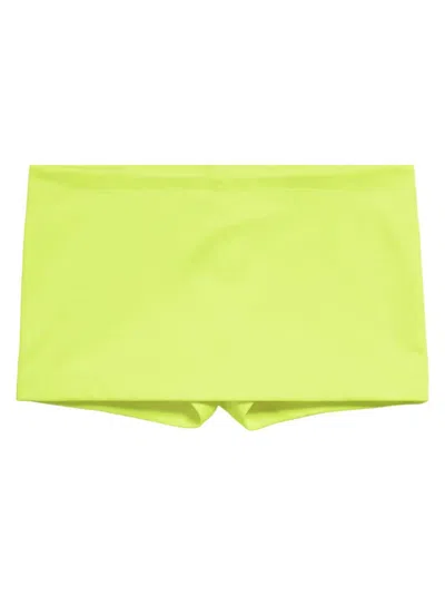 Balenciaga Women's Mini Cycling Skort In Neon Yellow