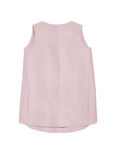 Balenciaga Sleeveless A-line Mini Dress In Pink