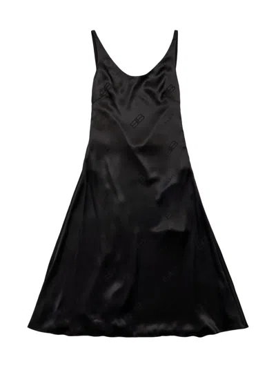 Balenciaga Women's Minimal Midi Dress In Black