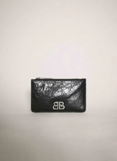 Balenciaga Women Monaco Long Cardholder In Black