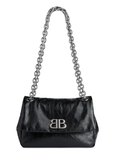 Balenciaga Women's Monaco Mini Shoulder Bag In Black