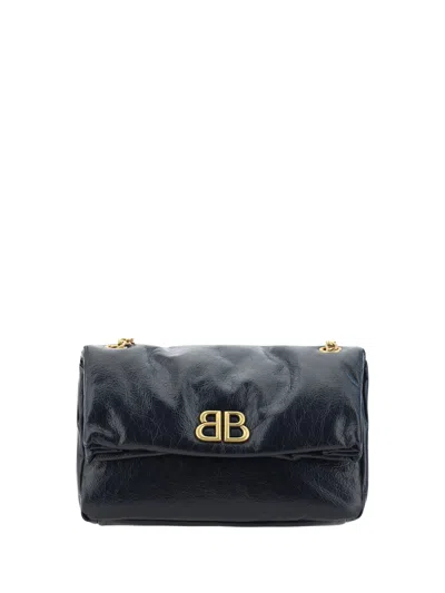 Balenciaga Women Monaco Shoulder Bag In Black