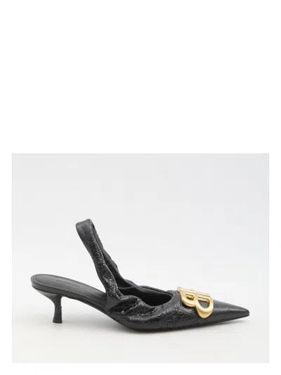 Balenciaga Women's Monaco Slingback With Logo Pumps