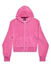 BALENCIAGA WOMEN'S MOTEL ZIP-UP FITTED HOODIE