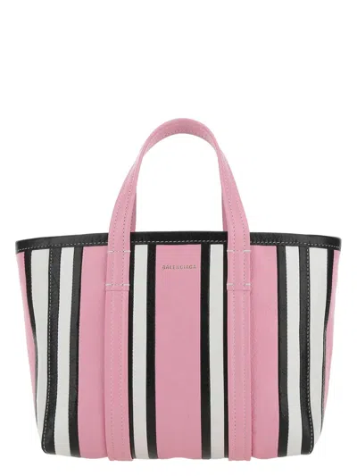 BALENCIAGA WOMEN'S MULTICOLOR LEATHER SMALL BARBES SHOPPING BAG | 6714042100M COLOR 5960