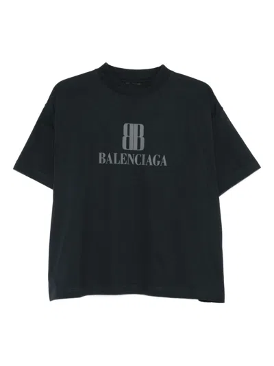 BALENCIAGA BALENCIAGA WOMEN NANO BB COTTON T-SHIRT