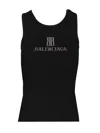 Balenciaga Black Nano Bb Tank Top In Black