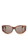 Balenciaga Women Acetate Sunglasses In Brown