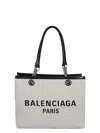 Balenciaga Heritage Chain Handle Tote Bag In White