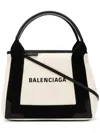 Balenciaga Women's Two-tone Canvas Small Cobas Navy Handbag | 3903462hh3n Color 9260 In Multicolor