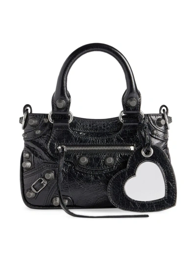 Balenciaga Women's Neo Cagole Mini Top Handle Bag In Black