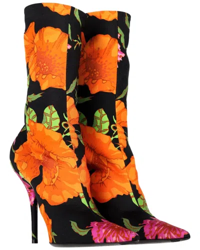 Balenciaga Women's Neoprene Floral Printed Sock Boot (authentic Pre-loved) In Multi