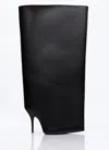 Balenciaga Wader Calfskin Wide-shaft Stiletto Boots In Black