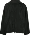 Balenciaga Nylon Zipped Jacket In Black