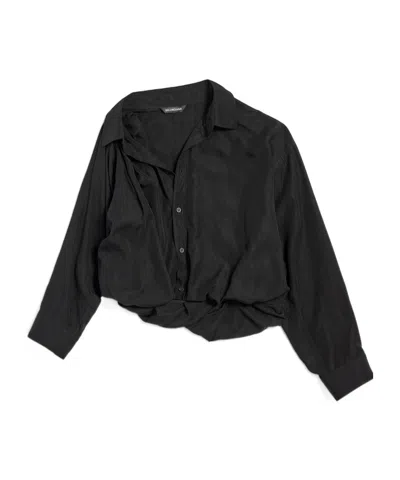 Balenciaga Women's One Shoulder Shirt In Black