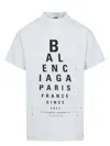 Balenciaga Off-white Optical Oversized T-shirt In White