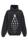Balenciaga Women's Optical Washed Oversized Hoodie In Multicolor