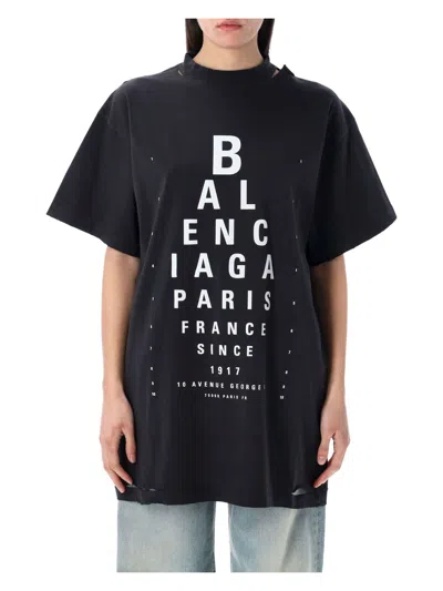 BALENCIAGA WOMEN'S OPTICAL OVERSIZED T-SHIRT