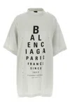 Balenciaga Off-white Optical Oversized T-shirt In White