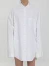 Balenciaga Collar Curved Hem Oversized Fit In White