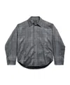 Balenciaga Women's Overshirt In Grey In Gray