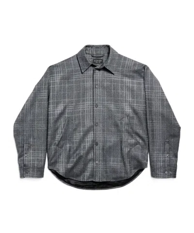 Balenciaga Women's Overshirt In Grey In Gray