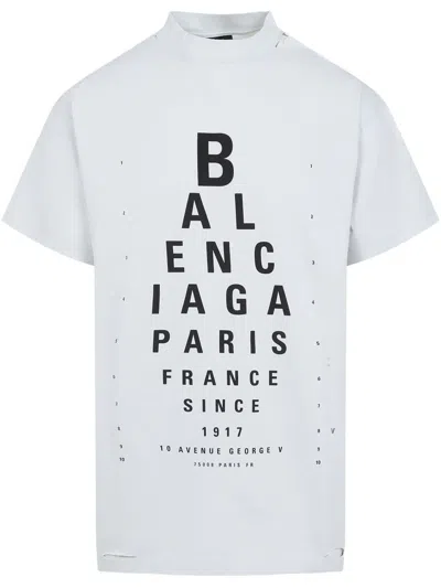 Balenciaga Optical Oversized T-shirt In White