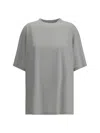 Balenciaga Beige Blackletter Script T-shirt In Gray