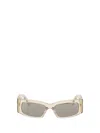 Balenciaga Rectangle-frame Sunglasses In Multicolor