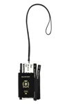 Balenciaga Passport Phone Holder Card Holder In Black