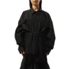 Balenciaga Women's Patched Shirt Dress In Black