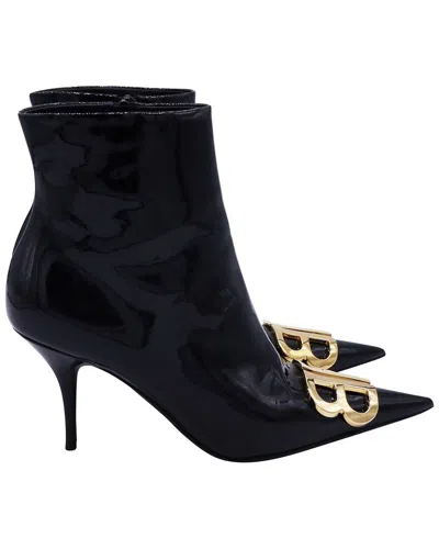 Balenciaga Women's Patent Bb Bootie (authentic Pre-loved) In Black