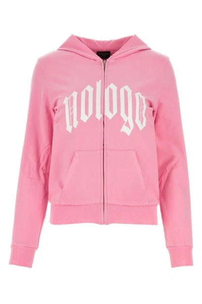 Balenciaga Women Pink Stretch Cotton Sweatshirt