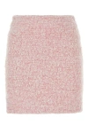 Balenciaga Pink Cotton Blend Tweed Mini Skirt In Pink