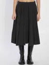 Balenciaga Women Black Hybrid Pleated Skirt, 28 Luxury Skirts For Women Darveys In Black