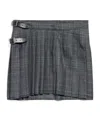 Balenciaga Women's Pleated Mini Skirt In Grey In Gray