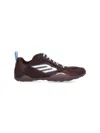 Balenciaga Women Brown Canvas And Corduroy Monday Ultra Sneakers In Brown