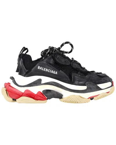 Balenciaga Women's Polyester Triple S Distressed Sneaker (authentic Pre-loved) In Multi