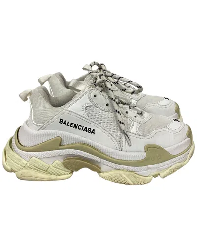 BALENCIAGA BALENCIAGA WOMEN'S POLYESTER TRIPLE S SNEAKER (AUTHENTIC PRE-LOVED)