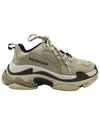 Balenciaga Women's Polyester Triple S Sneaker (authentic Pre-loved) In Gray