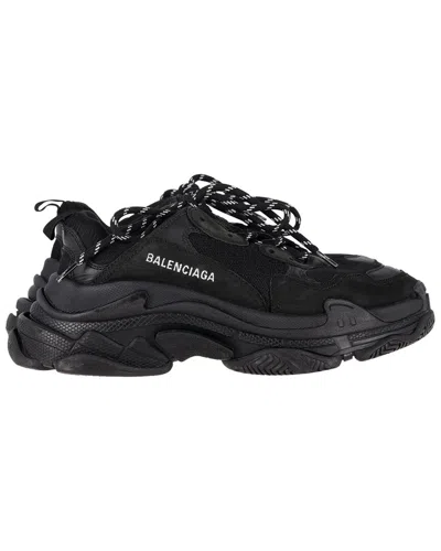 Balenciaga Women's Polyester Triple S Sneaker In Black