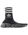Balenciaga Speed Lt Adidas Sneakers In Black