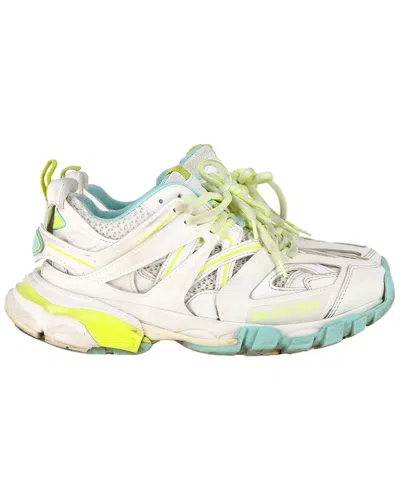 Balenciaga Women's Polyurethane Track Sneaker (authentic Pre-loved) In White